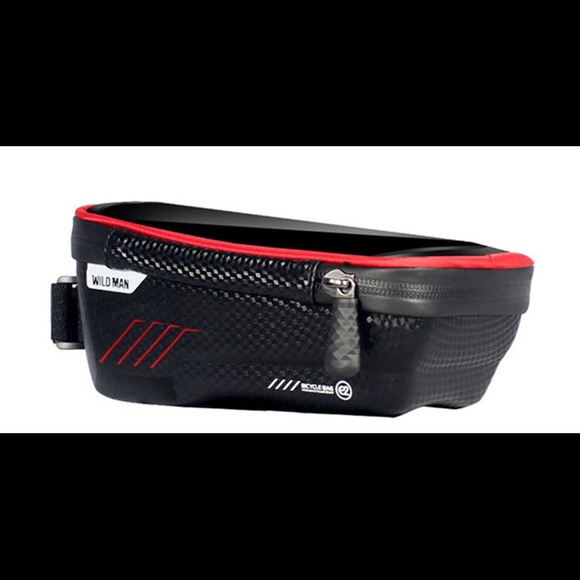 WILD MAN E2 MTB Bicycle Front Tube Touch Screen Cell Phone Bag - Picture 3 of 4